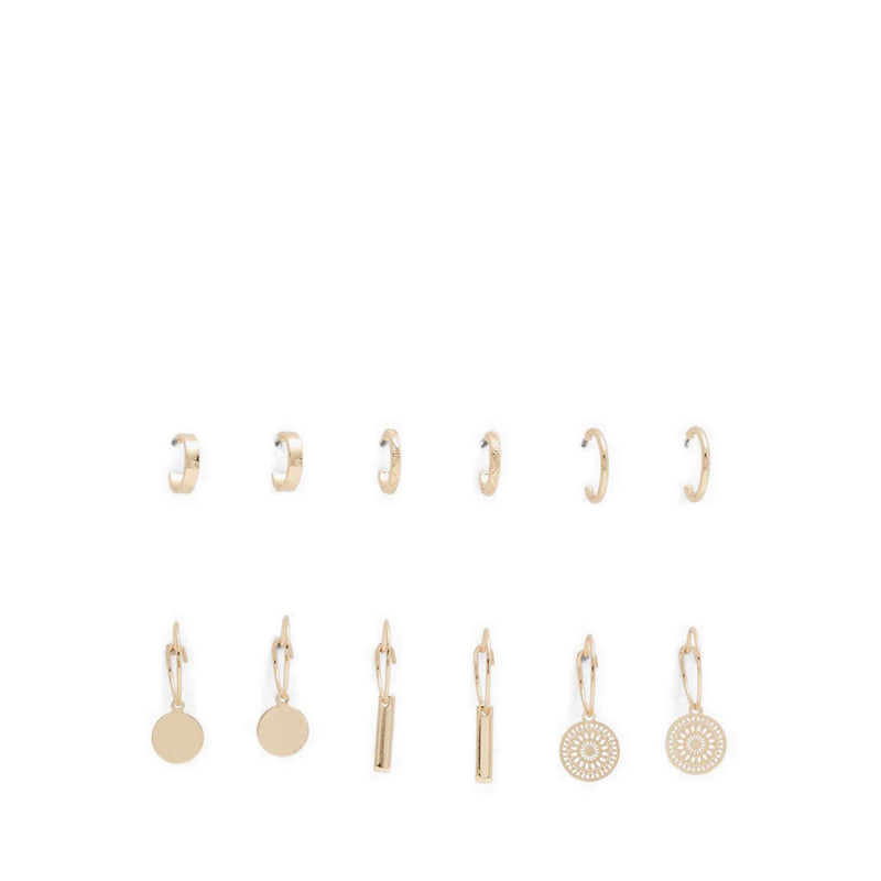 Calowen Women's Hoop Earrings - Gold