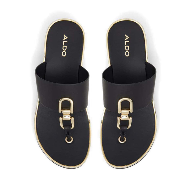 Toea Women's Beach Wedged Sandals - Black