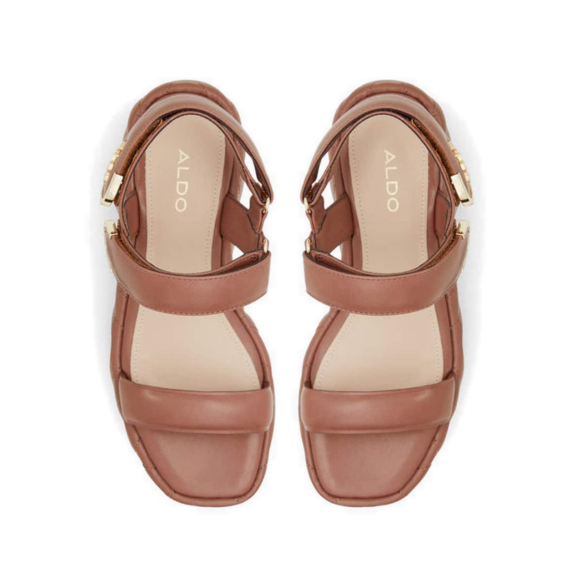Eroellan Women's Platform Wedge Sandals - Rust