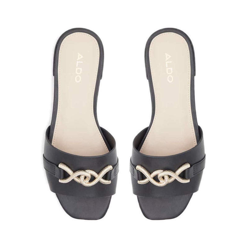 Hayhar Women's Flat Slide Sandals - Black