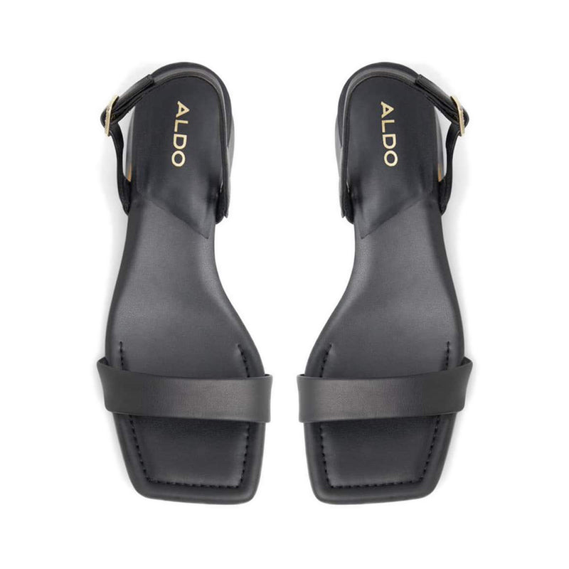 Halenia Women's Sling Back Heeled Sandals - Black
