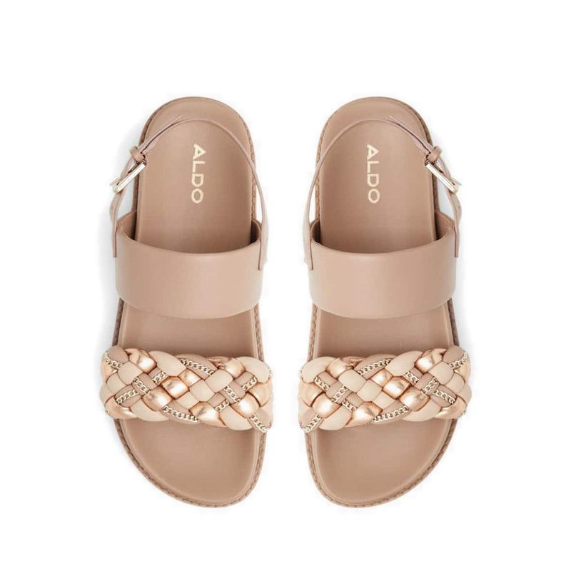 Yboha Women's Flat Sandals - Rose Gold