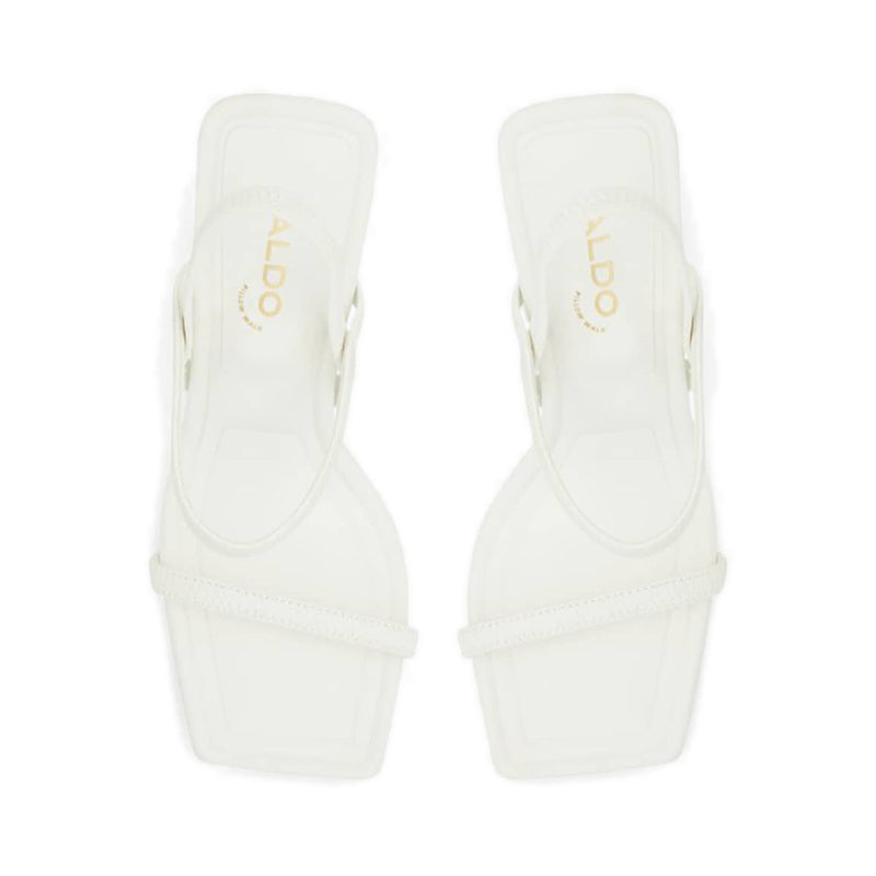 Okurra Women's Heeled Sandals- White