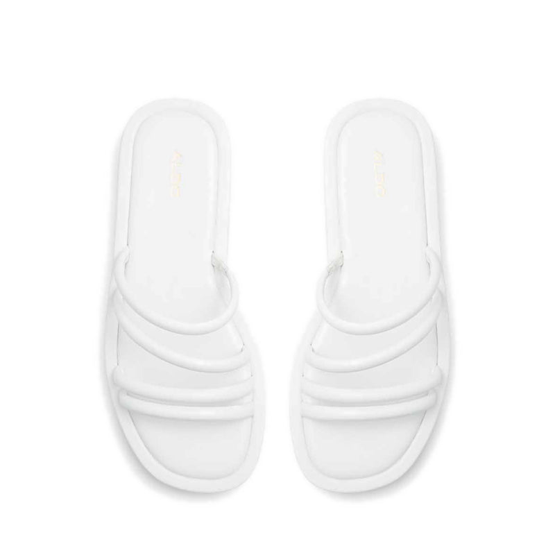 Aledeclya Women's Flat Sandals - White