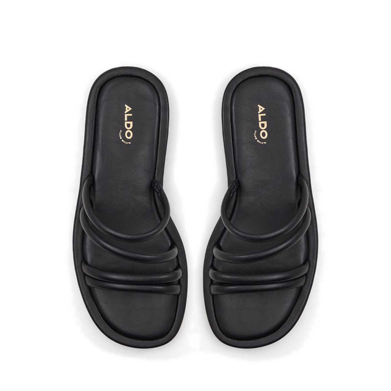 Aledeclya Women's Flat Sandals - Black
