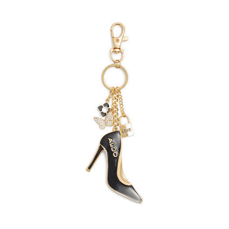 Chililia Women Key Chain - Black-Gold Multi