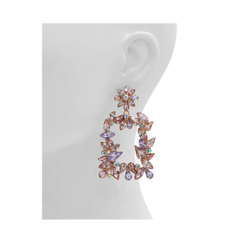 Gerron Women's Chandelier Earrings - Light Pink