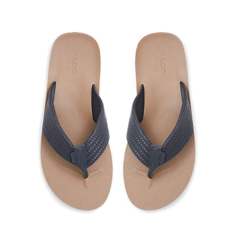 Taj Men's Thong Flat Sandals - Navy