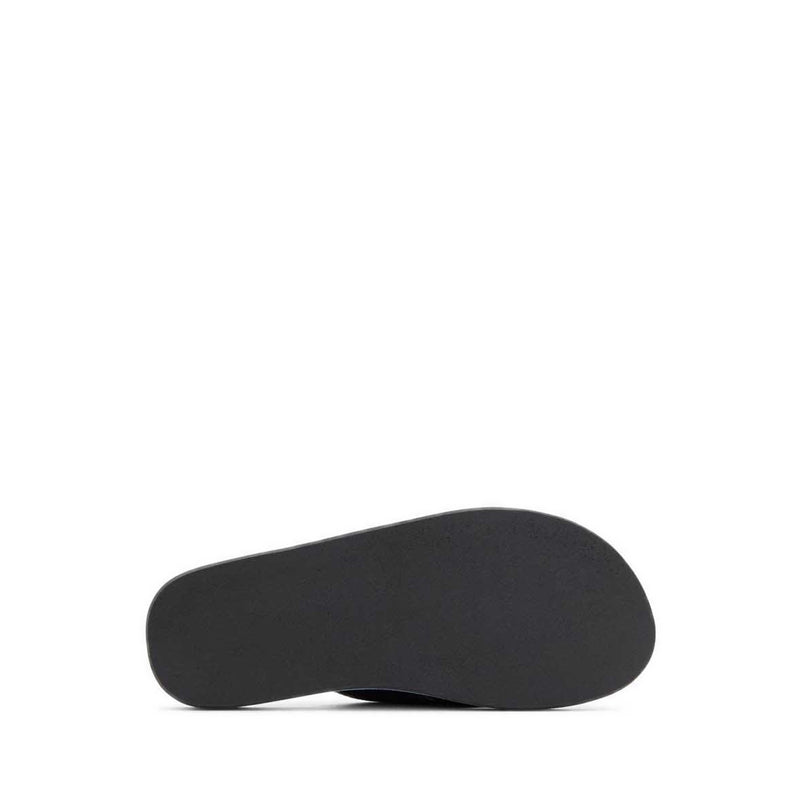 Taj Men's Thong Flat Sandals - Black