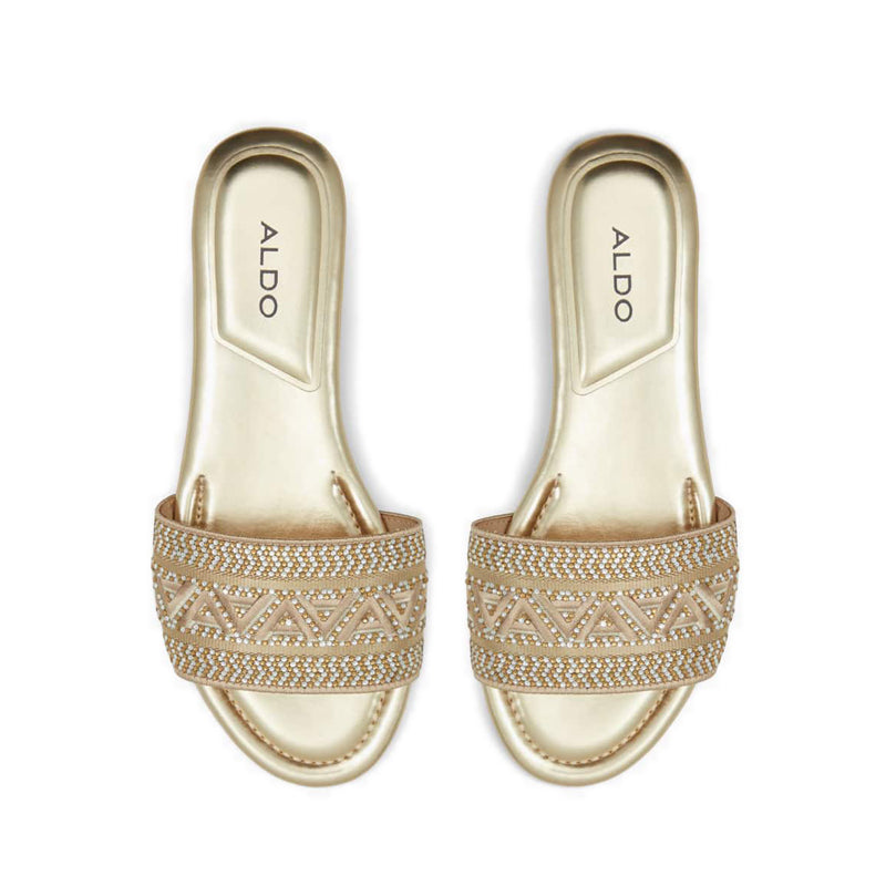 Ghalia Women's Flat Sandals - Champagne