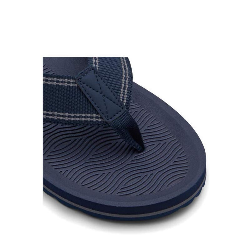 Burges Flat Sandals - Navy