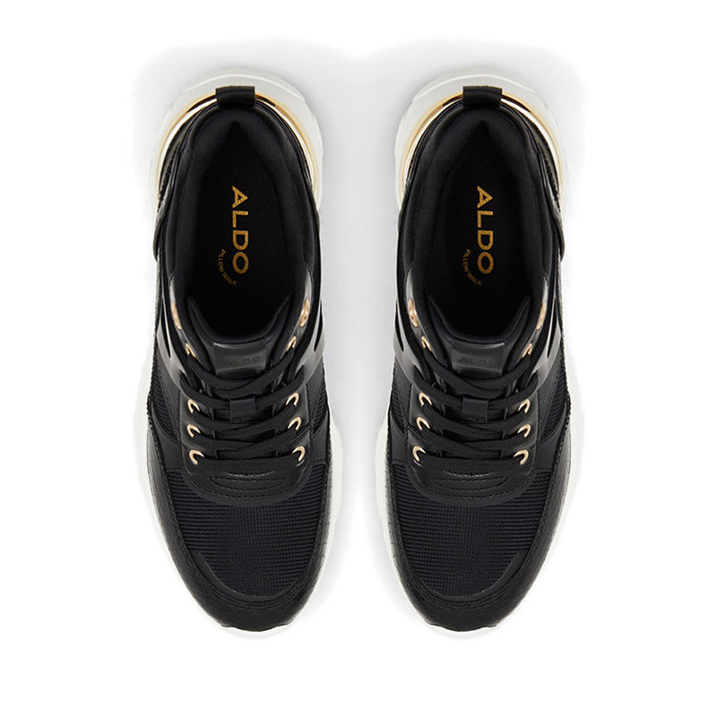 Griedia Women's Jogger Sole Wedge Sneakers - Black