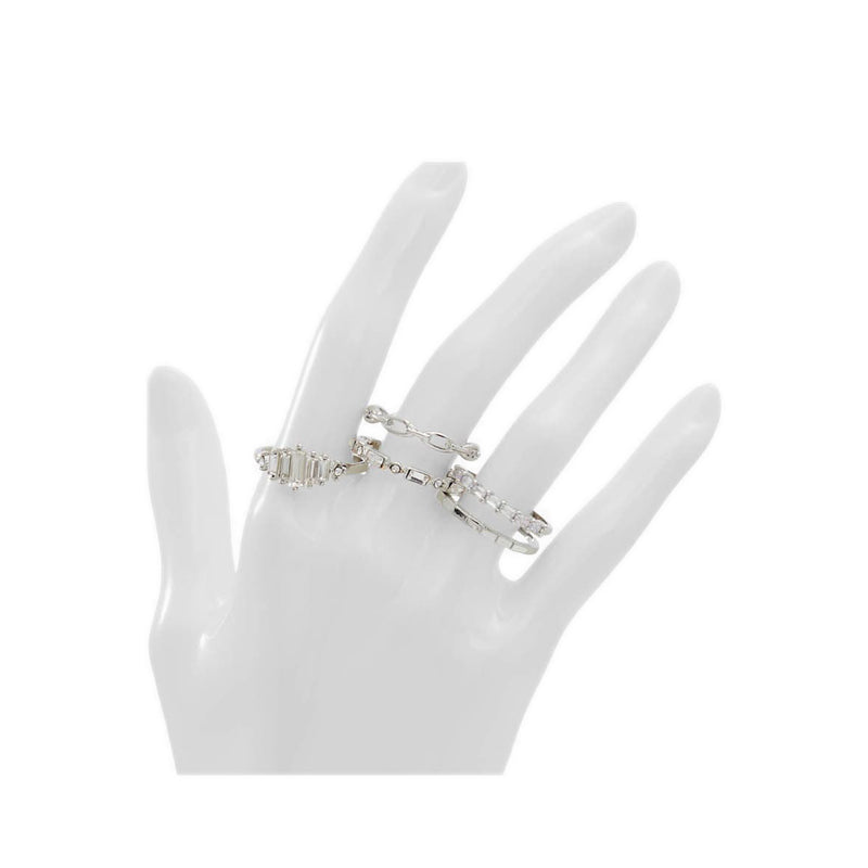 Bonnelly Women's Ring - Silver-Clear Multi