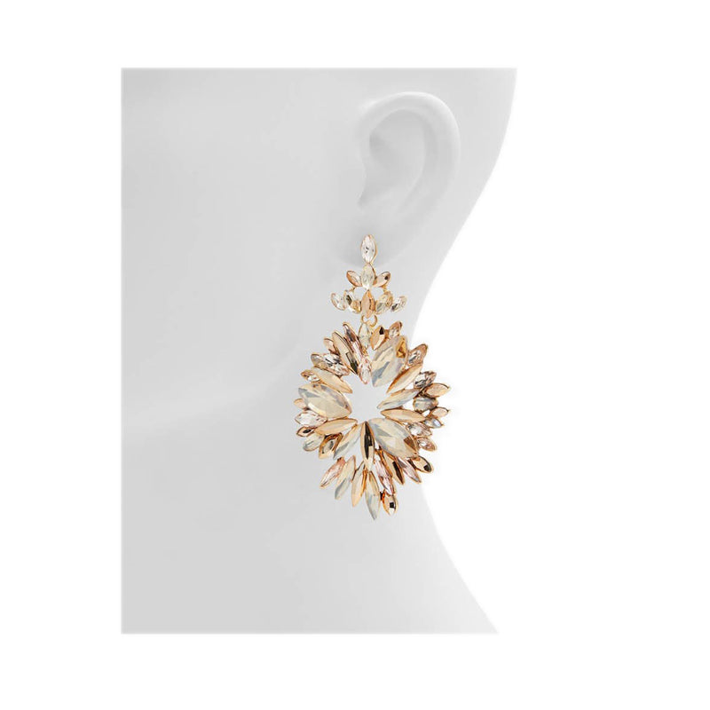 Minny Women's Chandelier Earrings - Bronze