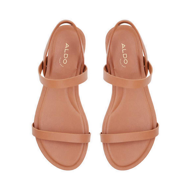 Pomawin Women's Flat Sandals - Cognac
