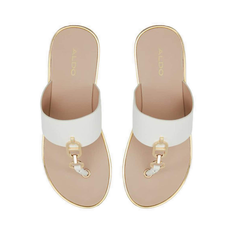 Fassbider Women's Wedge Sandals - White