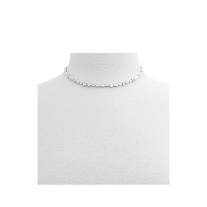 Mariya Women's Necklace - Silver/Clear Multi