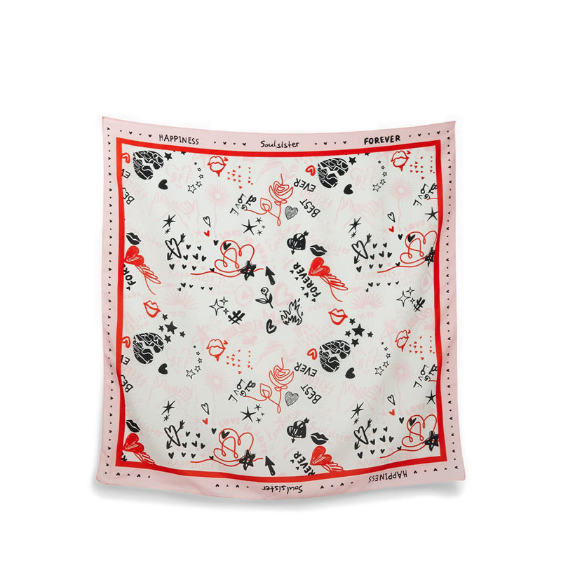 Loveprints Women's Scarf - Medium Pink