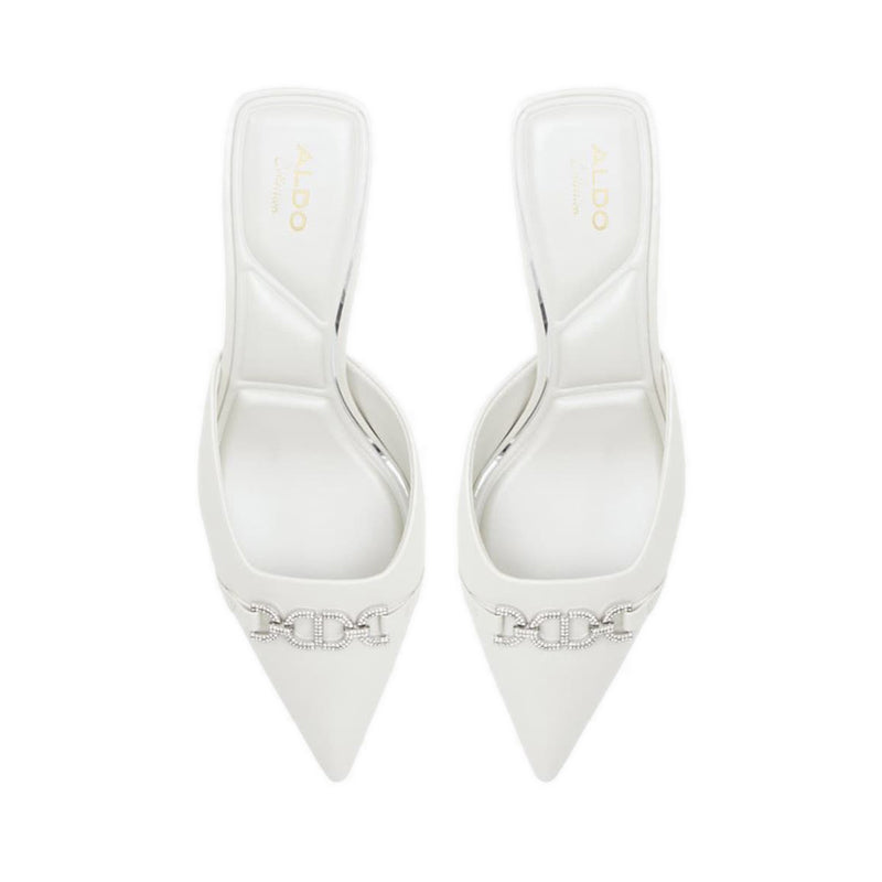 Primavera Women's Heeled Mules - White/Bone