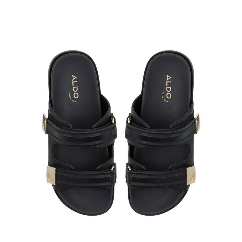 Coralina Women's Flat Sandals - Black