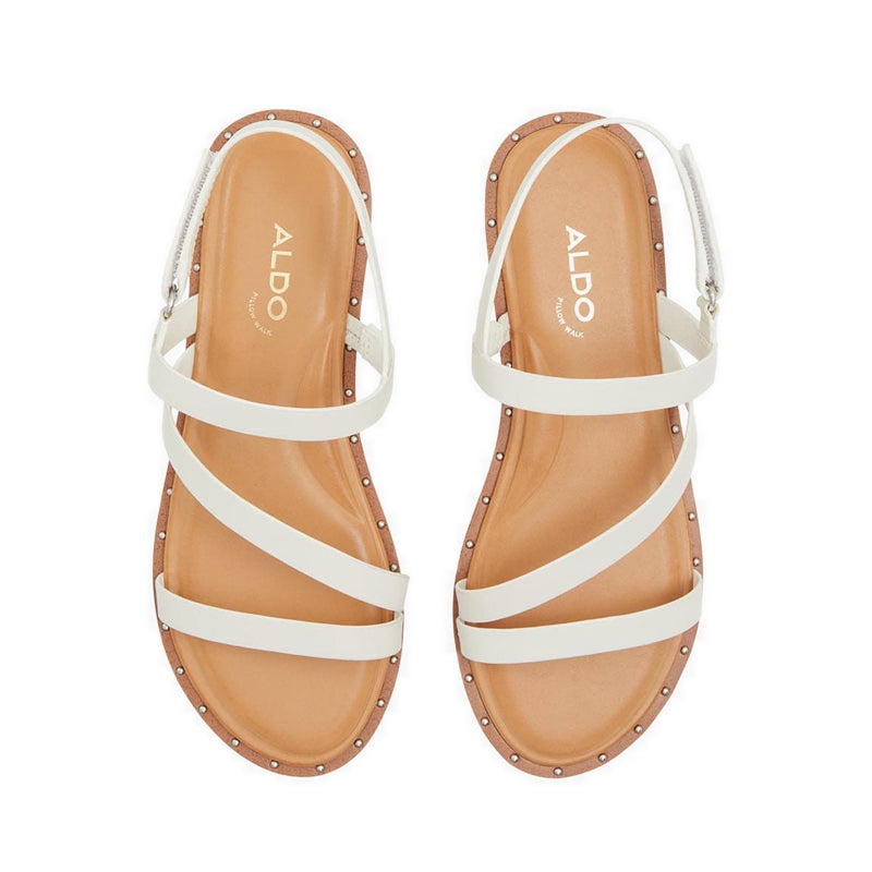Nydalinwan Women's Strappy Flat Sandals - White