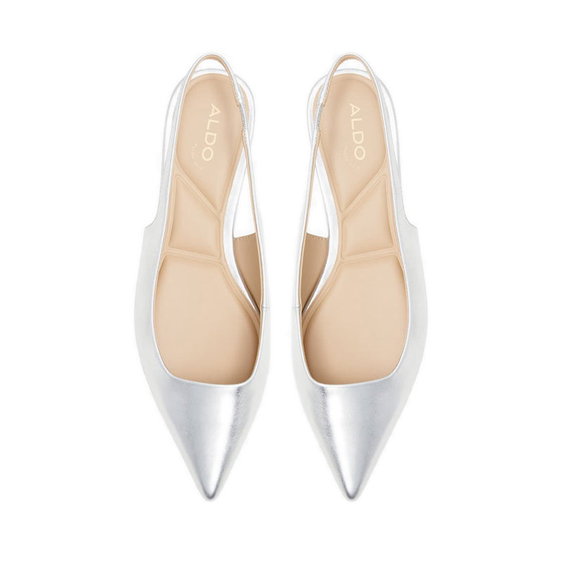 Valegyn Women's Sling Back Ballet Flats - Silver