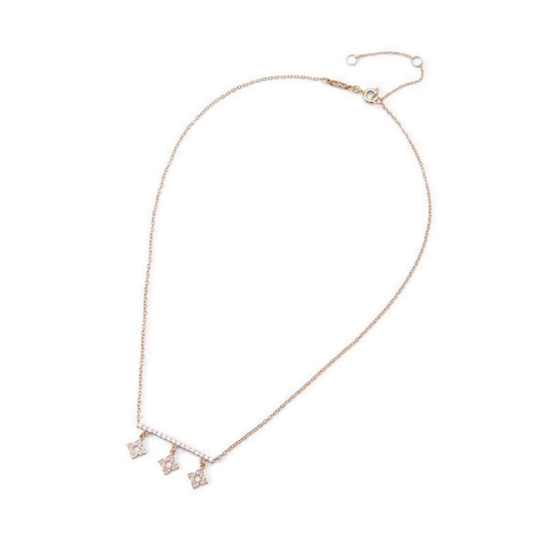 Fontayne Necklace - Gold/Clear Multi