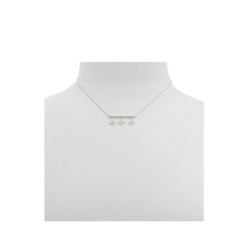 Fontayne Women's Necklace - Silver-Clear Multi