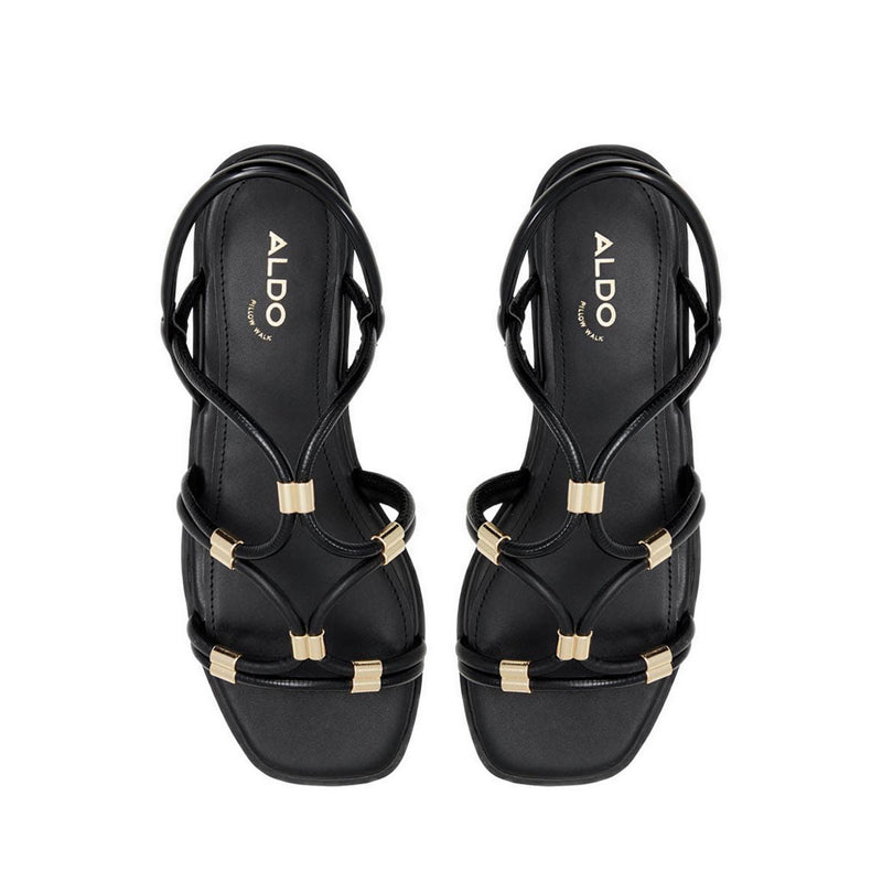Bychan Women's Flat Sandals - Black