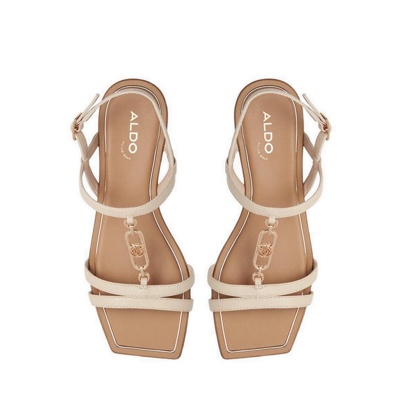 Glaoni Women's Flat Sandals - Beige