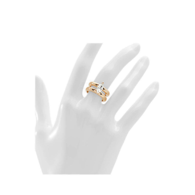 Froboess Women's Ring - Gold/Clear Multi