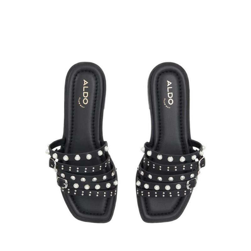 Pearlyne Women's Flat Sandals - Black