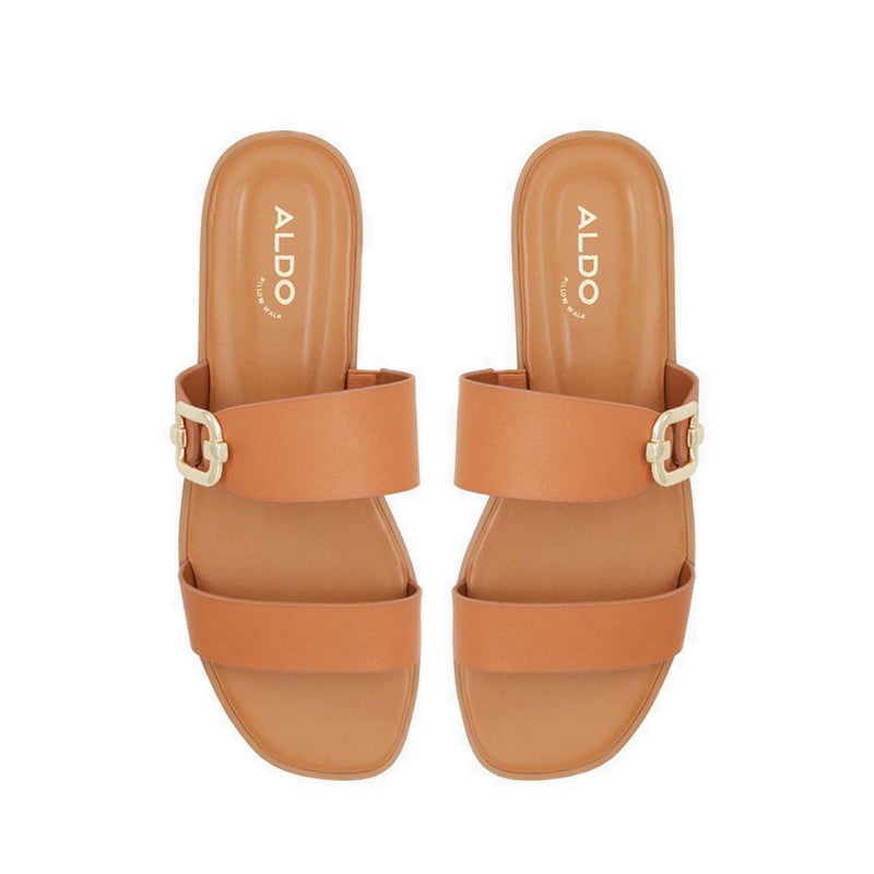 Miryhar Women's Flat Sandals - Medium Brown