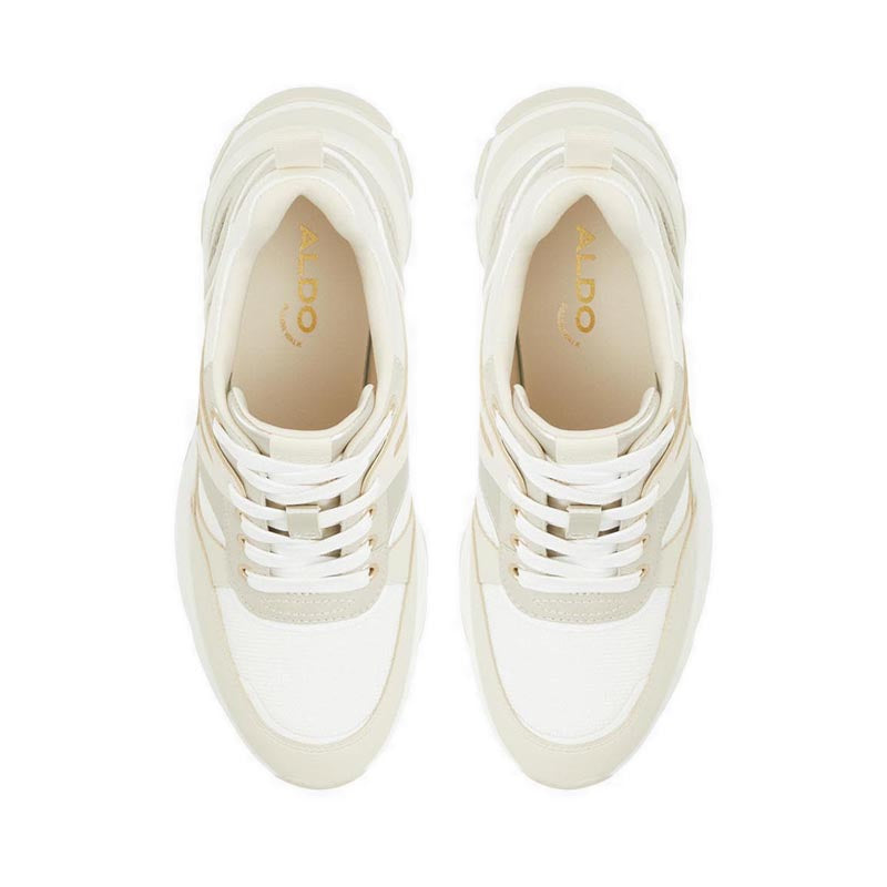 Griedia Women's Jogger Sole Wedge Sneakers - Open White