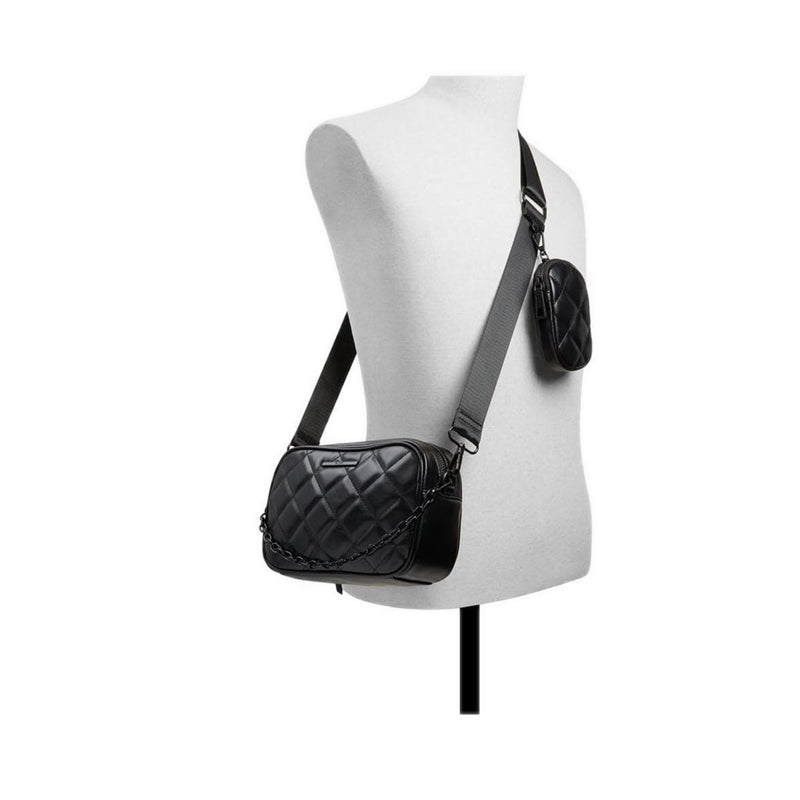 Evelia Women's Cross Body Bag - Black/Black