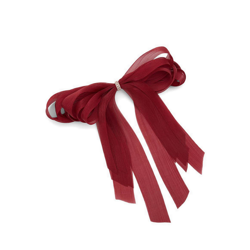 Lovelybow Women's Hair Bow Clip - Bordo