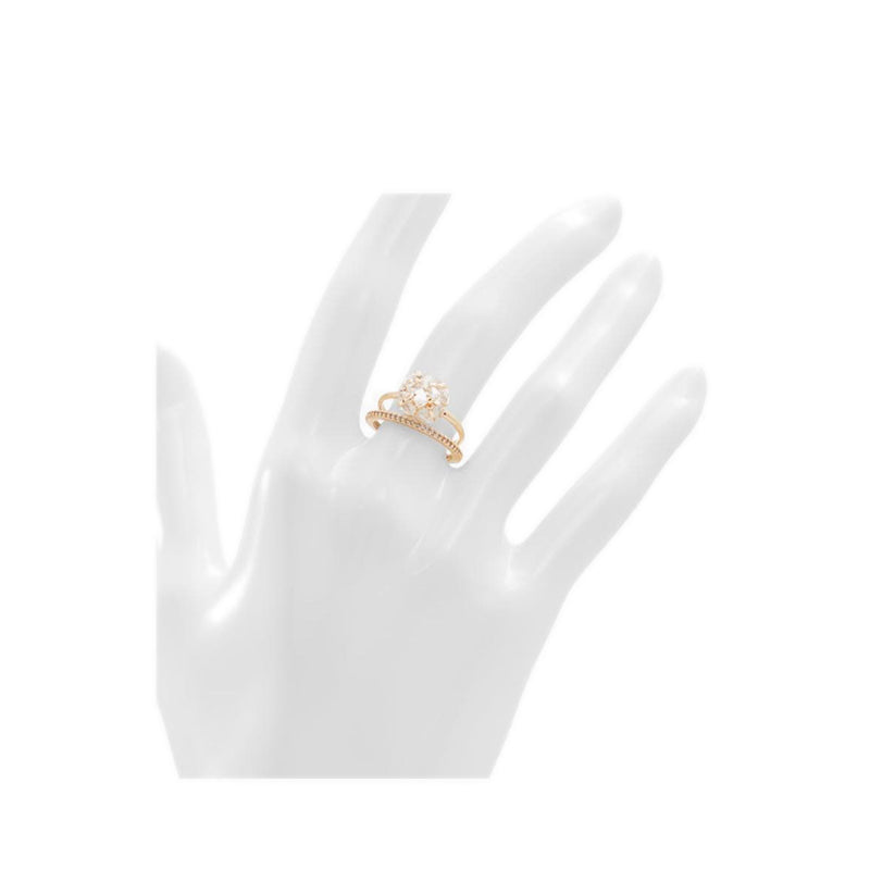Greini Women's Ring - Gold/Clear Multi