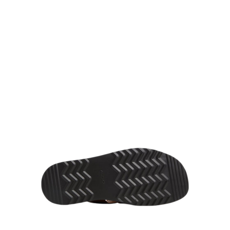 Light Men's Flat Sandals - Cognac