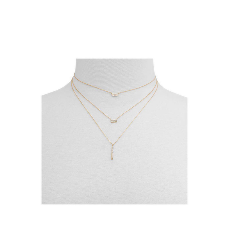 Olina Women's Necklace - Gold/Clear Multi