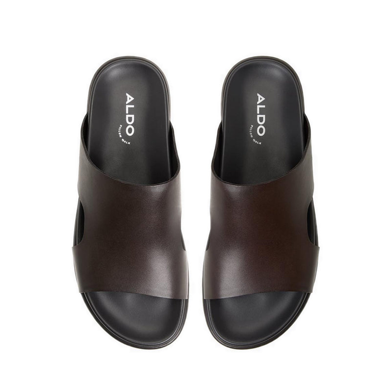 Soar Men's Flat Sandals - Dark Brown