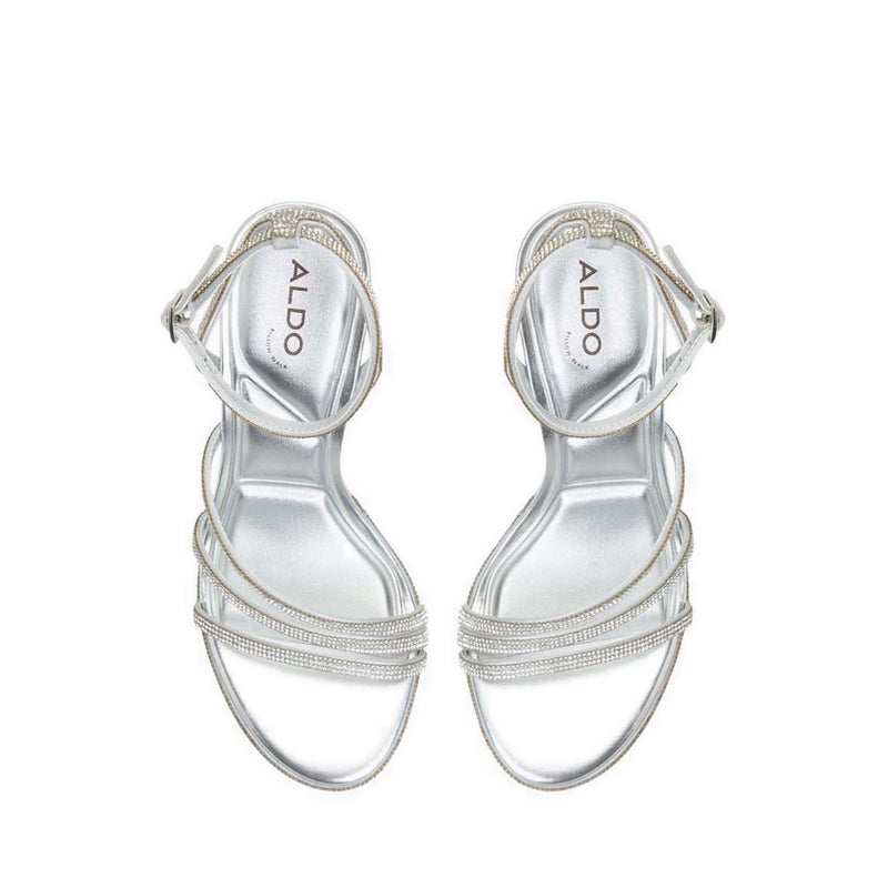 Chicglow Women's Heeled Sandals - Silver