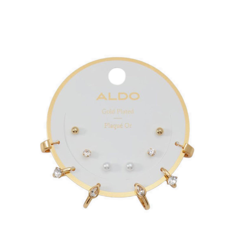 Faramanna Earrings - Gold/Clear Multi