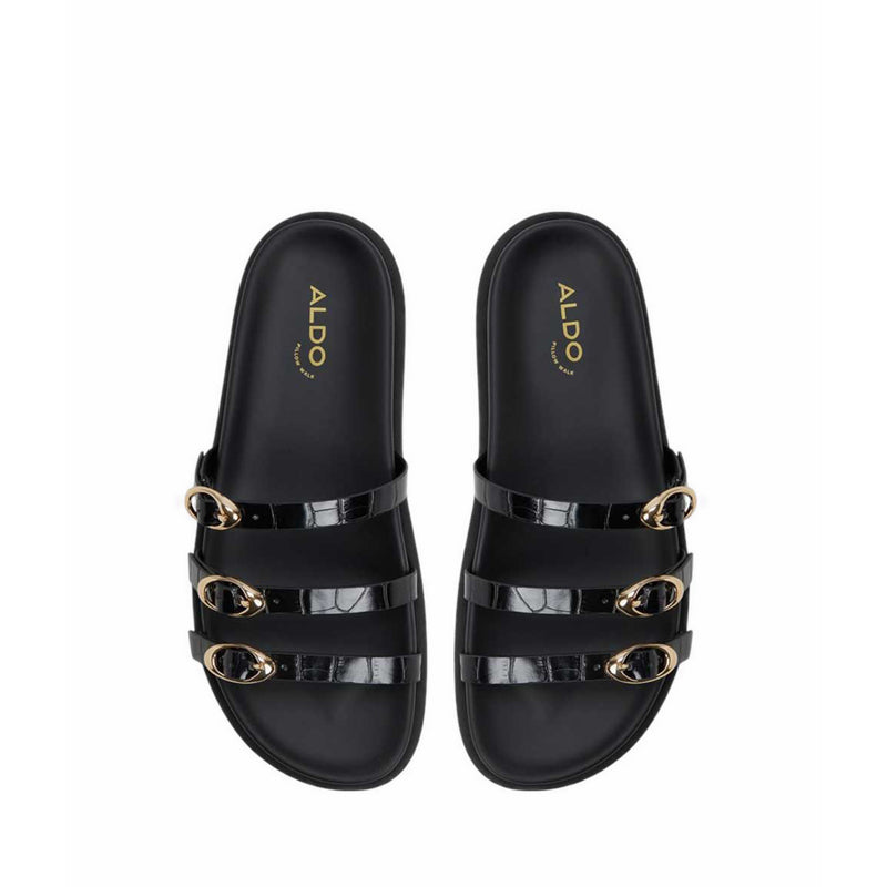 Zephyra Women's Footbed Sandals - Black