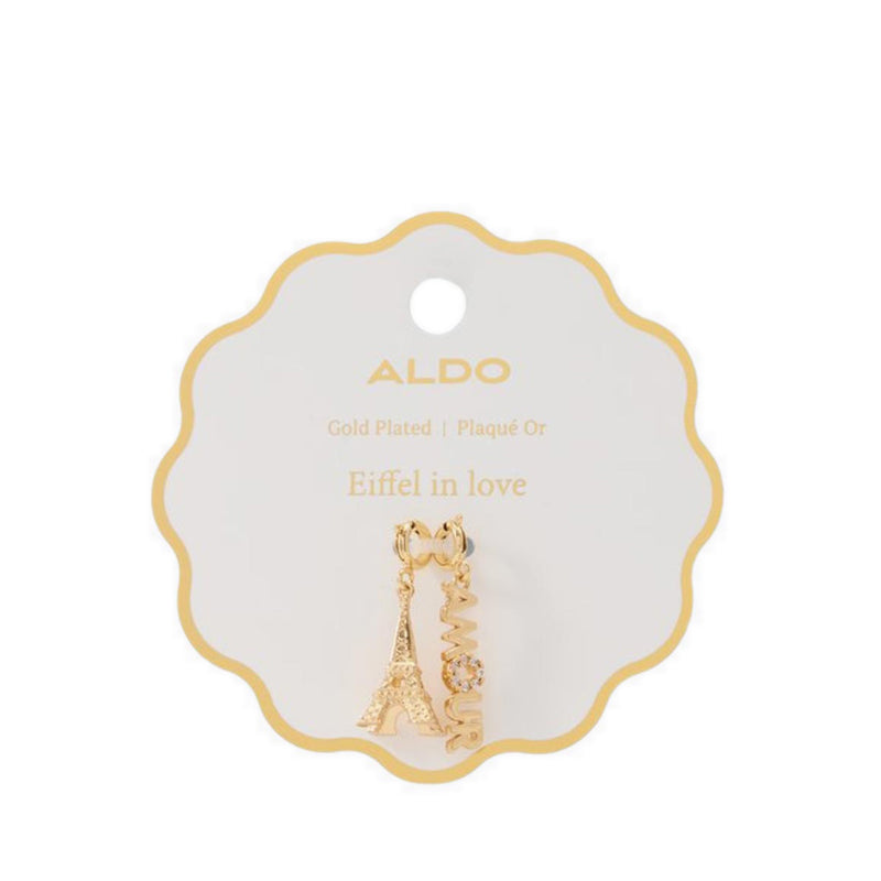 Eiffelinlove Charm - Gold/Clear Multi