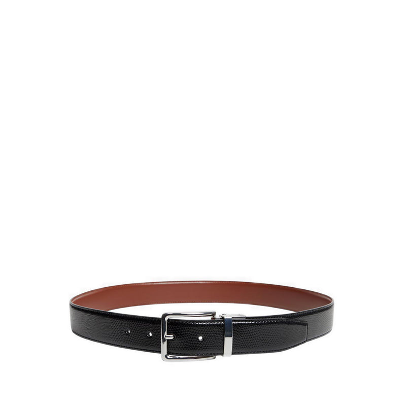 NICHOLAS Black Belt with Silver Buckle Nicholas in Black Silver Multi main image 2