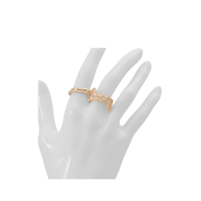 Knotella Rings - Gold/Clear Multi