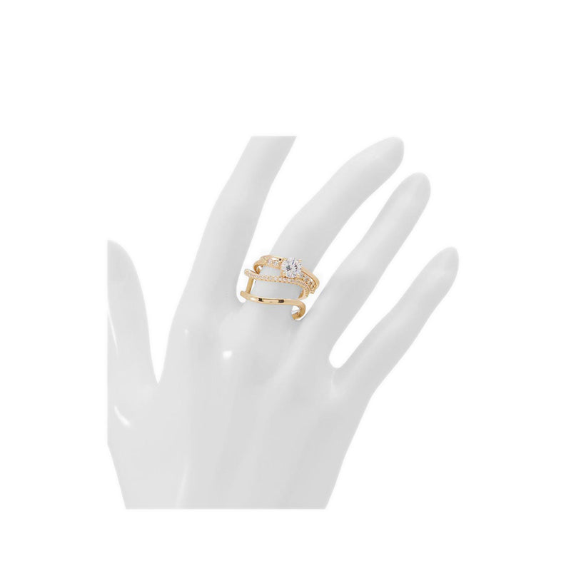 Estelina Women's Ring Gold/Clear Multi
