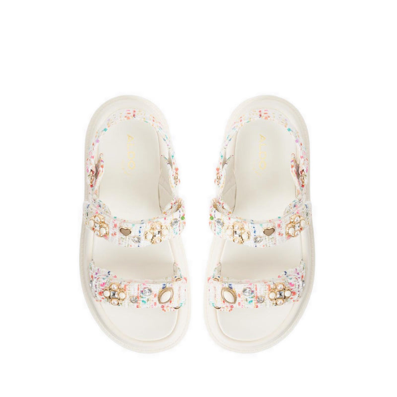 Gemima Women's Footbed Sandals - White/Multi