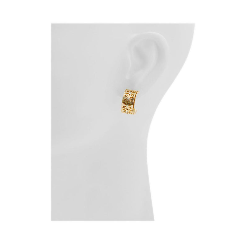 Floraaluxe Women's Earring Gold/Clear Multi