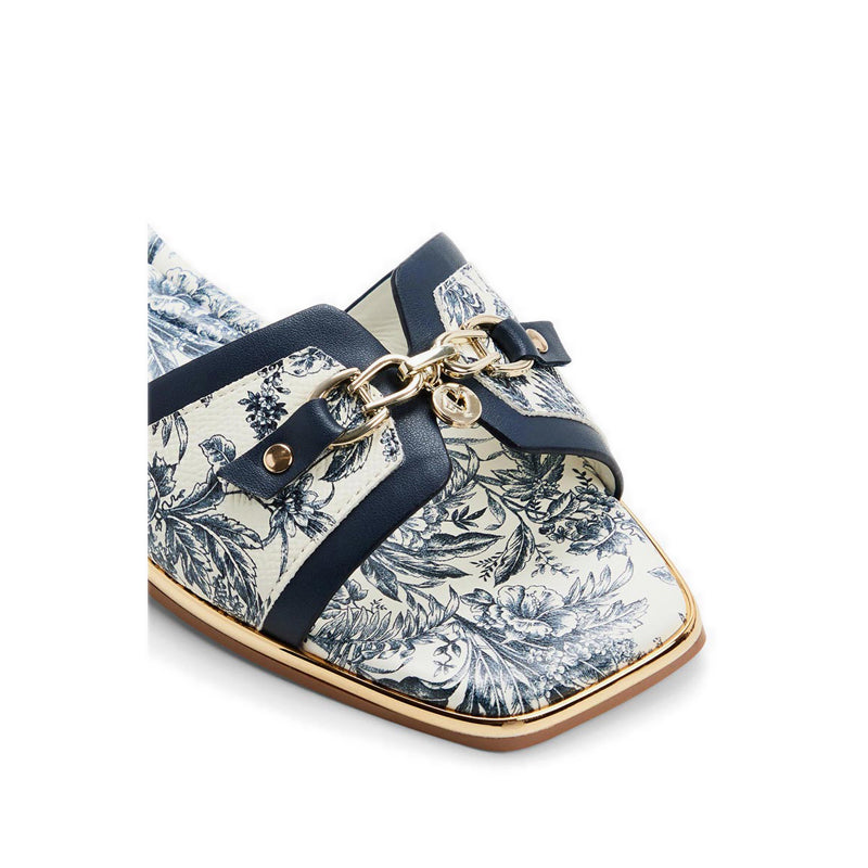 Alamassi Women's Flat Sandals - White/Blue